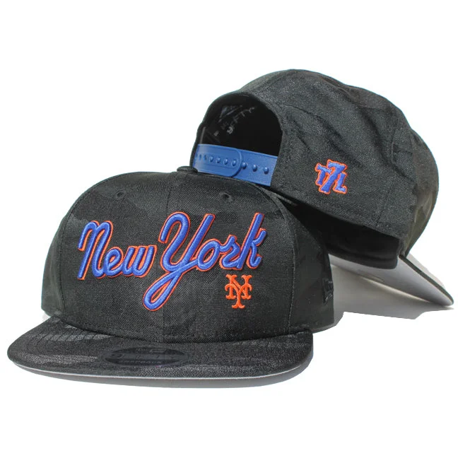 Men's hats trendy gray-1987 Mets Blackout Camo - New Era Snapback