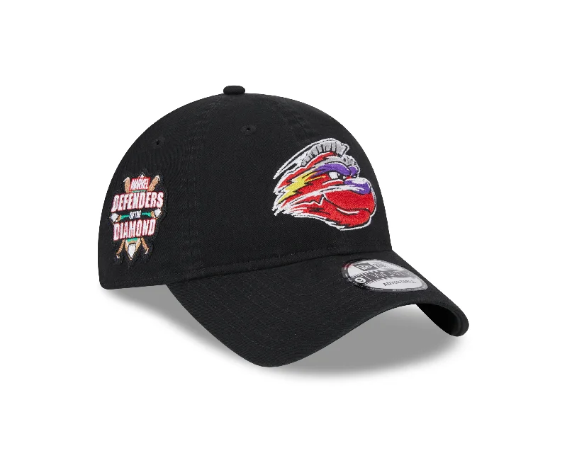 Men's hats breathable gray-2024 Winston-Salem Dash Marvel’s Defenders of the Diamond 9TWENTY Adjustable Cap - Youth