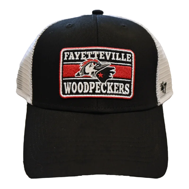 Men's hats classic black-Fayetteville Woodpeckers '47 Youth Brand Bonus Trucker Cap