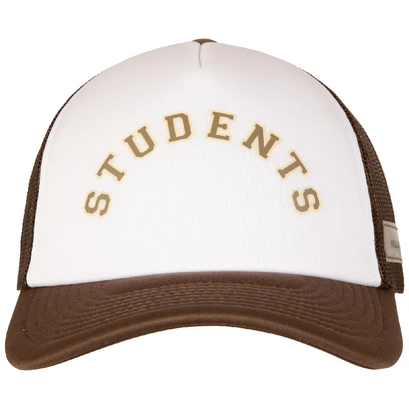 Men's hats everyday black-All-Academics Mesh Trucker Hat Tan - AW24