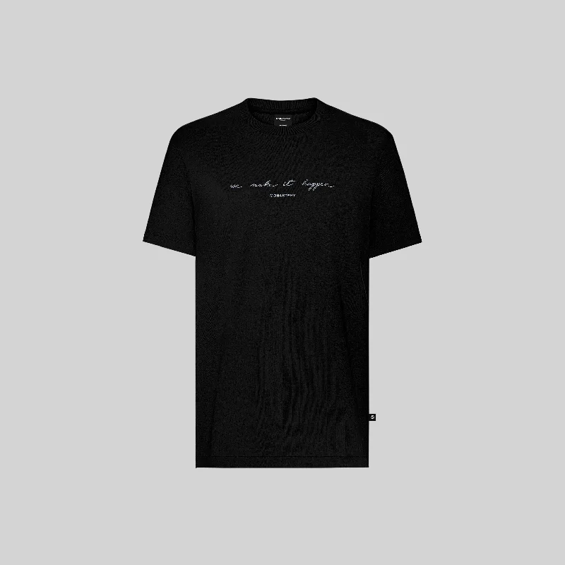 Men's T-shirts slim white-ALPHA T-SHIRT BLACK