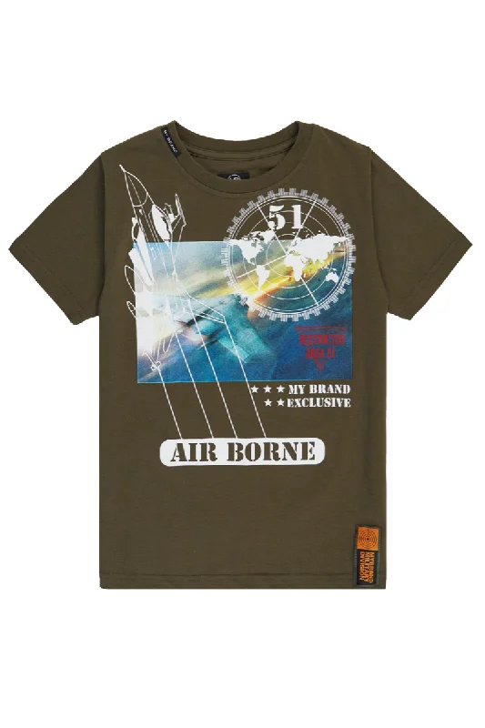 Men's T-shirts graphic navy-AREA 51 ARMY JET T-SHIRT | ARMY