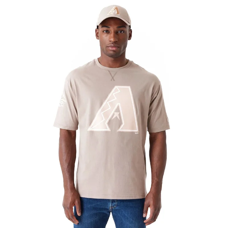 Men's T-shirts lightweight gray-Arizona Diamondbacks World Series Pastel Brown Oversized T-Shirt