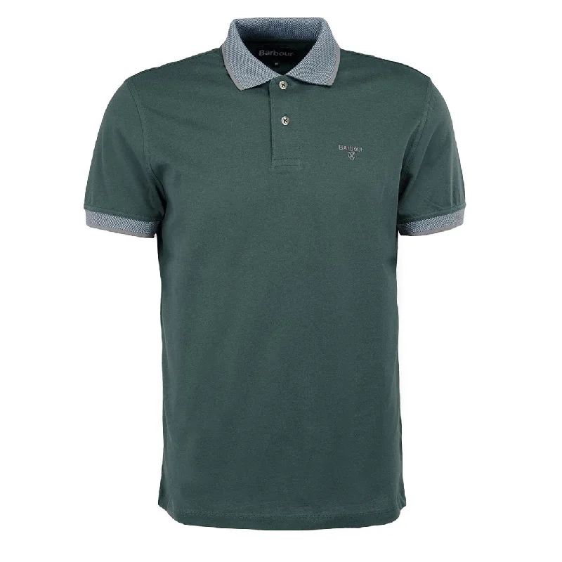 Men's polo shirts casual navy-Barbour Cornsay Polo Shirt Green Gables