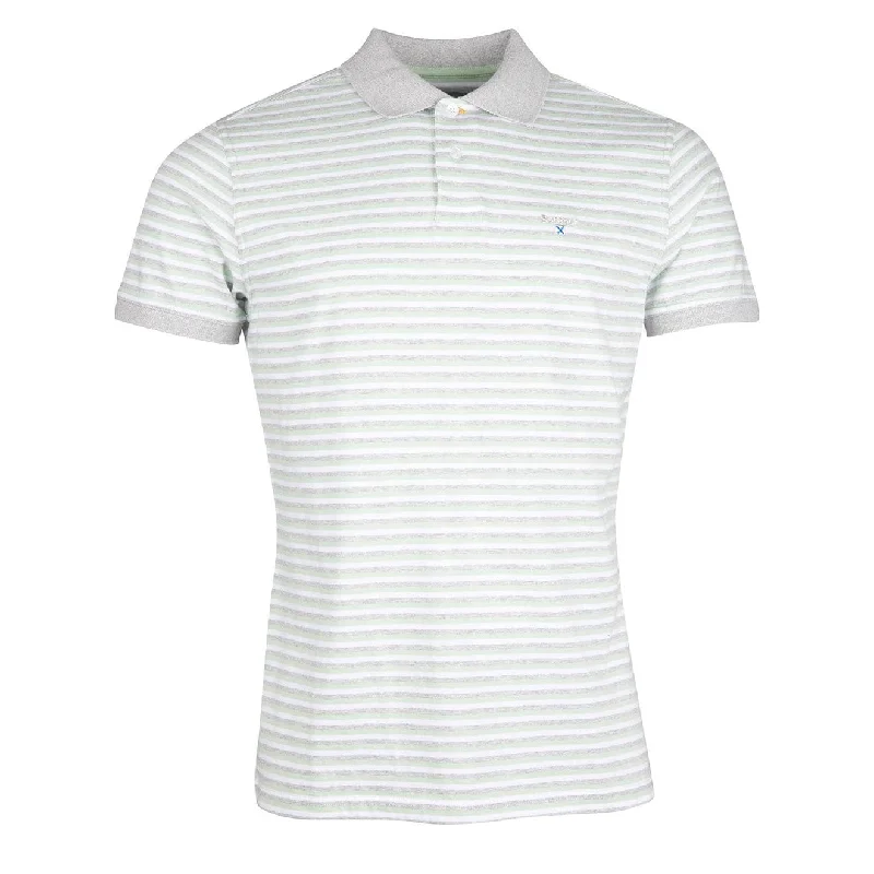 Men's polo shirts breathable white-Barbour Swinden Polo Dusty Mint