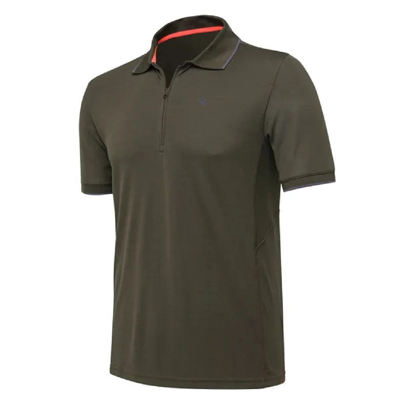 Men's polo shirts stylish brown-Beretta Ice Power Polo Green Moss