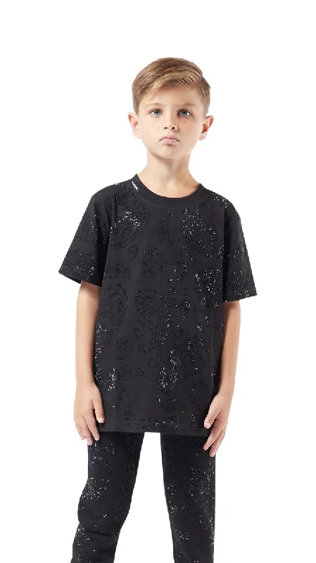 Men's T-shirts everyday navy-Black Stones Bandana T-Sh | BLACK