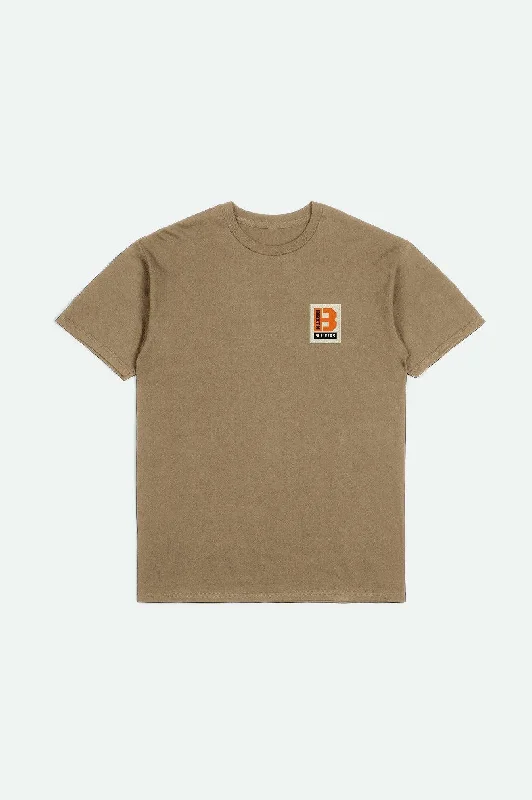 Men's T-shirts casual tan-Builders S/S Standard T-Shirt - Tiger's Eye