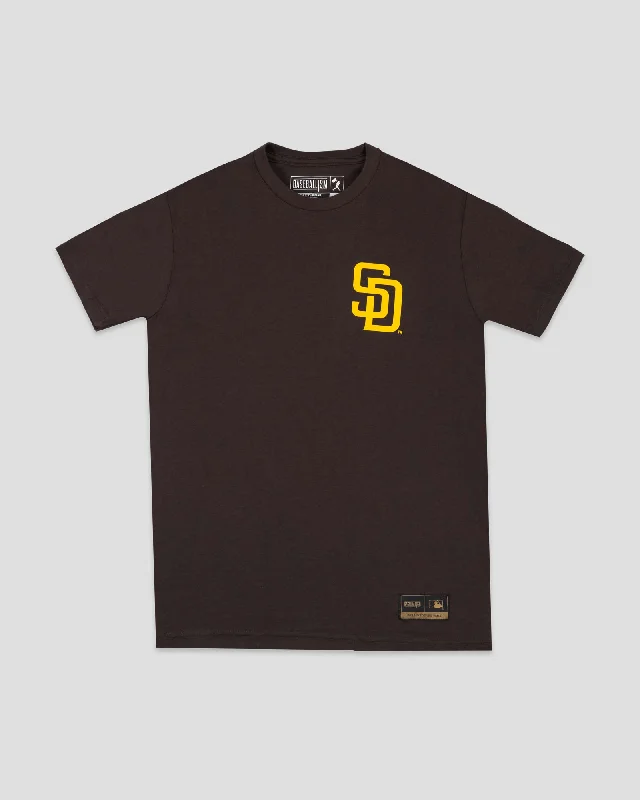 Men's T-shirts comfy brown-Bear Flag - San Diego Padres