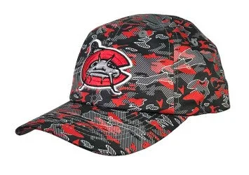 Men's hats cozy brown-Carolina Mudcats Fessler Black Camo Youth Cap