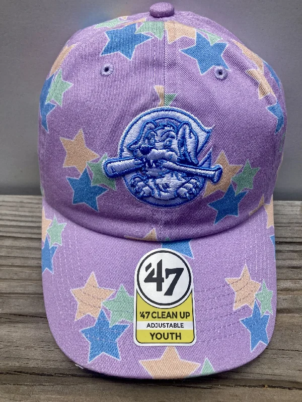 Men's hats classic tan-Charleston RiverDogs Youth "Quinn" 47' Purple Star Cap