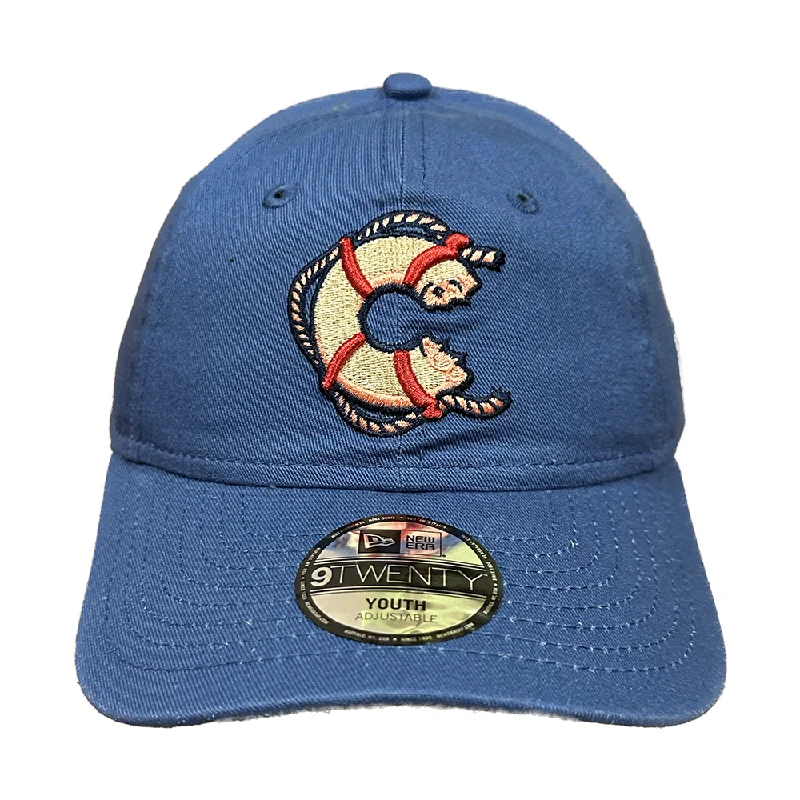 Men's hats cozy tan-Clearwater Threshers New Era C Logo Youth 9TWENTY Cap