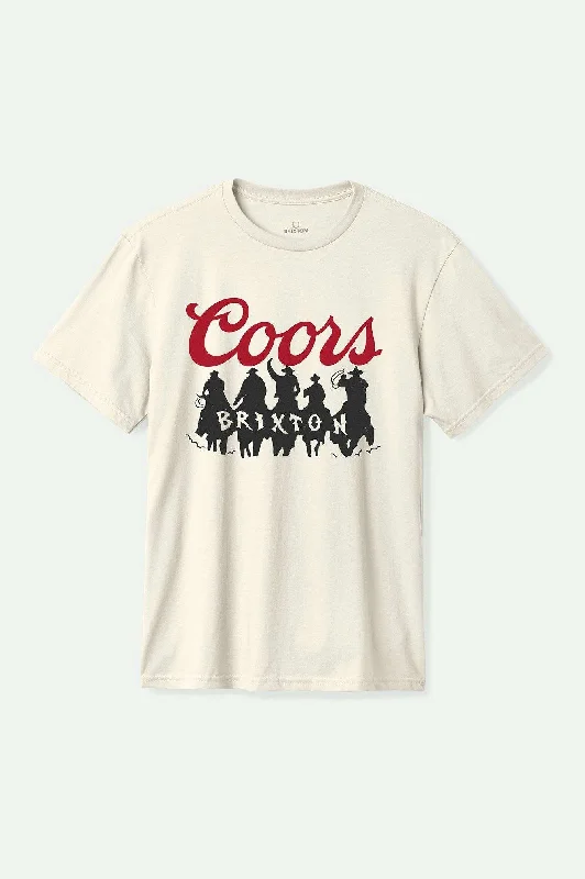 Men's T-shirts lightweight brown-Coors Bandit S/S Standard T-Shirt - Natural