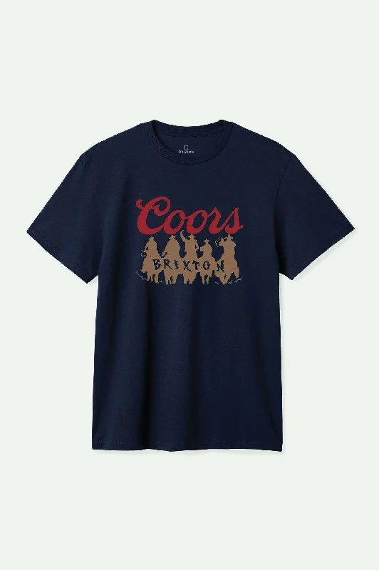 Men's T-shirts casual green-Coors Bandit S/S Standard T-Shirt - Navy