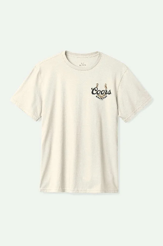 Men's T-shirts slim tan-Coors Luck S/S Standard T-Shirt - Natural