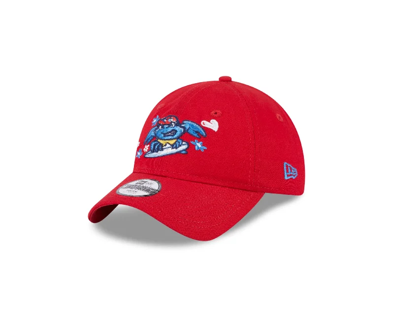 Men's hats casual navy-Jersey Shore BlueClaws Youth Red Flower Adjustable Cap