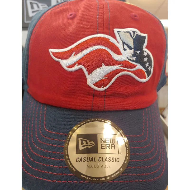 Men's hats lightweight green-Somerset Patriots Adult New Era Team Clutch Adjustable Red Navy Cap