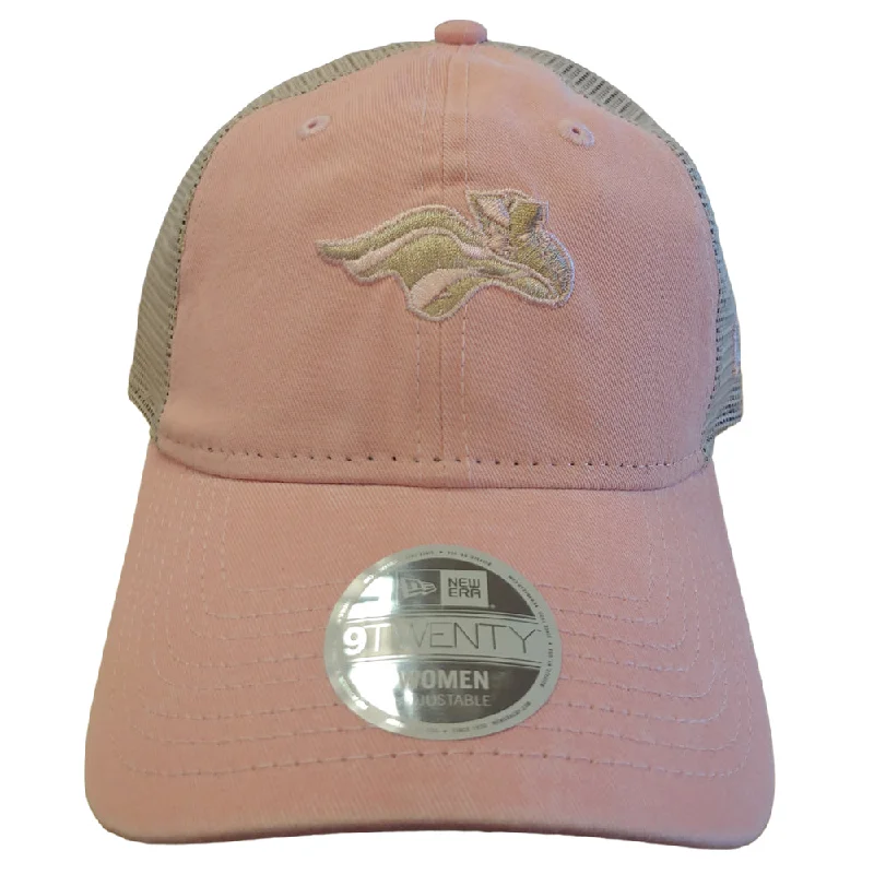 Men's hats classic navy-Somerset Patriots New Era Womens 9Twenty Mini Micro Pink Mesh Back Slide Buckle Adjustable Unstructured Cap