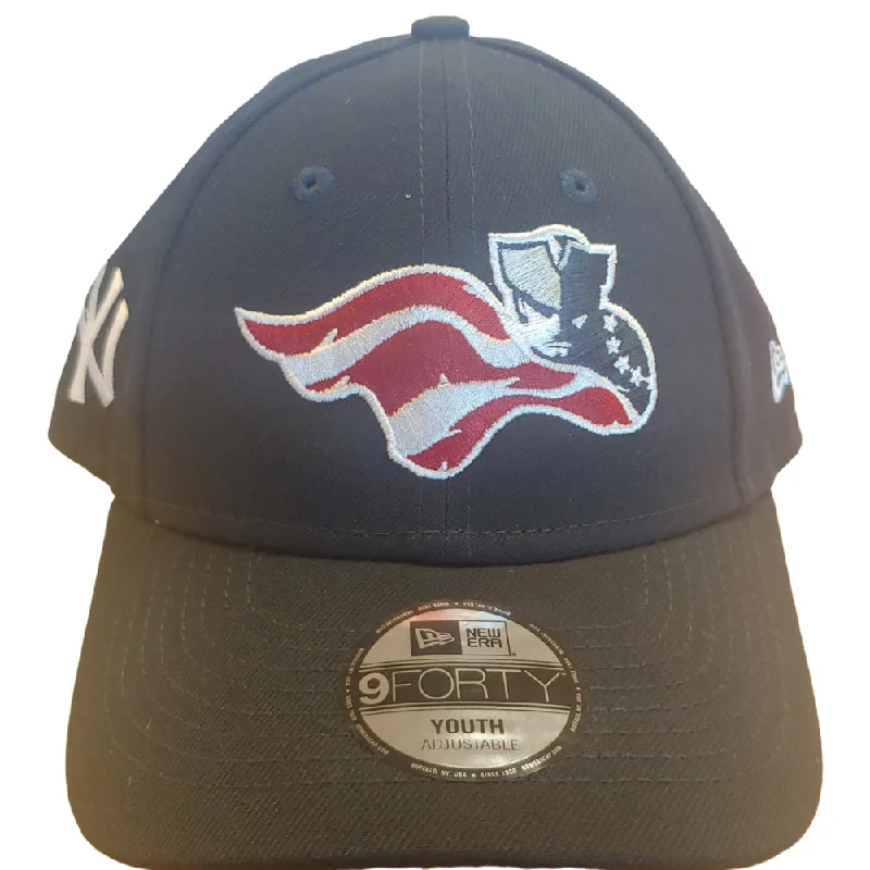 Men's hats classic green-Somerset Patriots Youth New Era Team Team Affiliate Co-Branded Hook Loop Cap