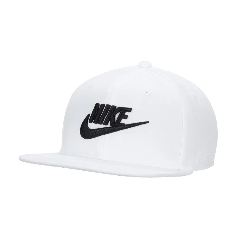 Men's hats casual white-Dri-FIT Pro Cap White/White/Wolf Grey/Black - SS24