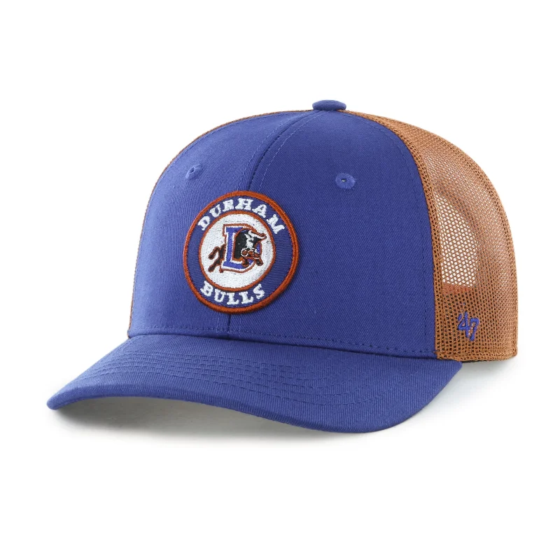 Men's hats cozy black-Durham Bulls 47 Brand Youth Royal Pop Up Trucker Cap