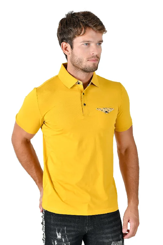 Men's polo shirts soft black-Ease up on Polo Shirt