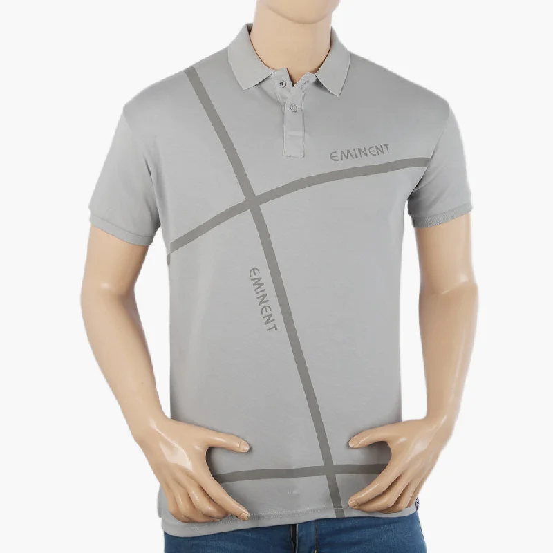 Men's polo shirts breathable gray-Eminent Men's Half Sleeves Polo T-Shirt - Grey