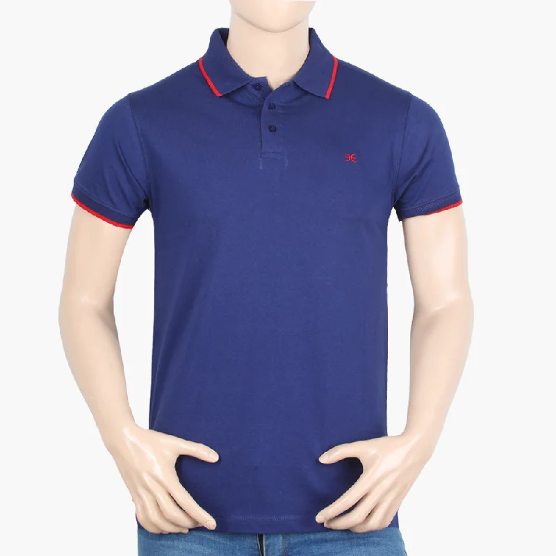 Men's polo shirts slim navy-Eminent Men's Half Sleeves Polo T-Shirt - Navy Blue