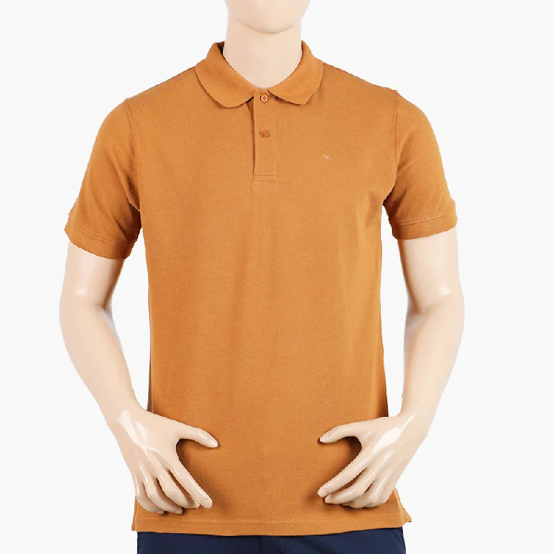 Men's polo shirts stylish brown-Eminent Men's Polo Half Sleeves T-Shirt - Almond