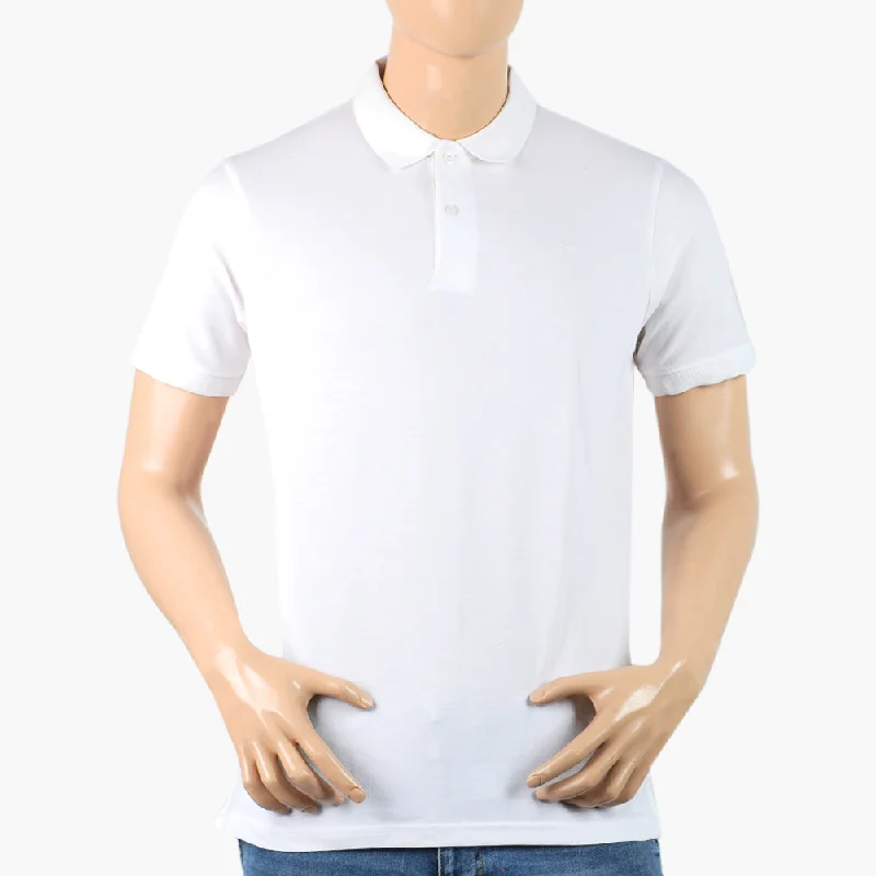 Men's polo shirts casual navy-Eminent Men's Polo Half Sleeves T-Shirt - Off White