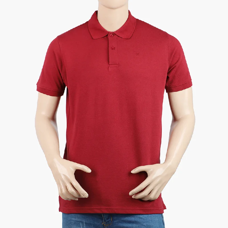 Men's polo shirts stylish black-Eminent Men's Polo Half Sleeves T-Shirt - Red