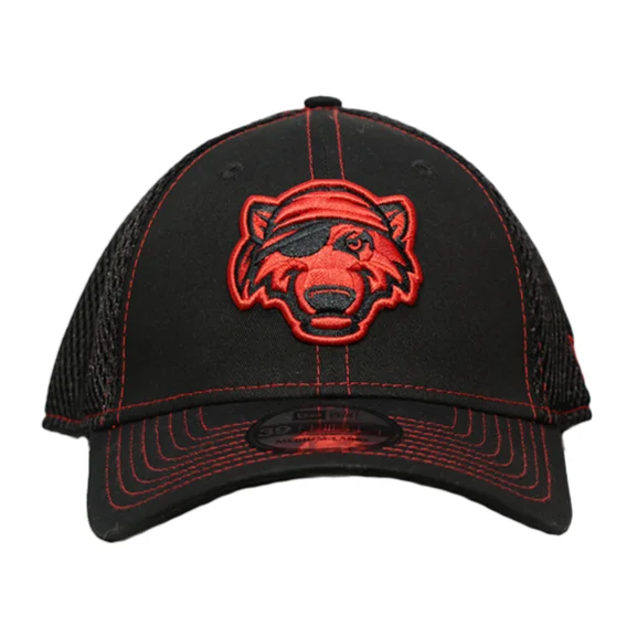 Men's hats casual black-Erie SeaWolves NEC Youth Team Pop Cap