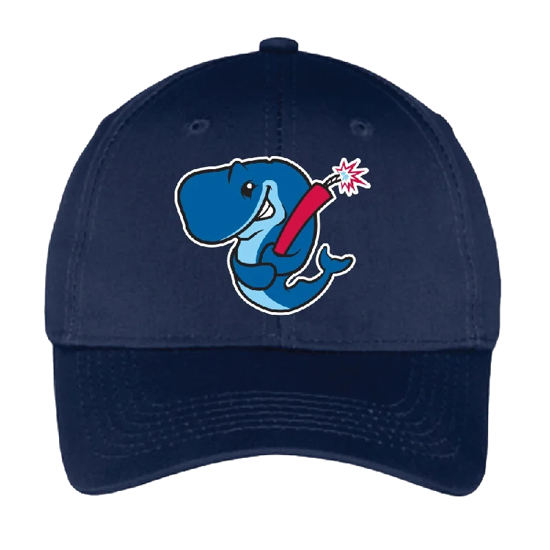 Men's hats breathable brown-Eugene Emeralds Exploding Whales Navy Youth Cap