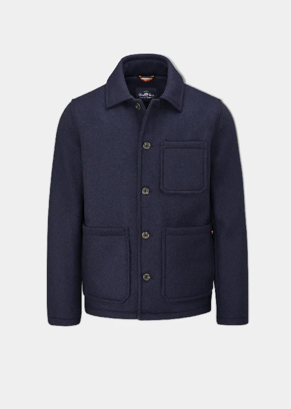 Men's polo shirts stylish black-Ewen Men's Jacket In Navy