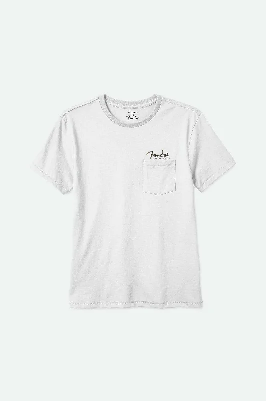 Men's T-shirts soft tan-Fender Volume S/S Pocket T-Shirt - White