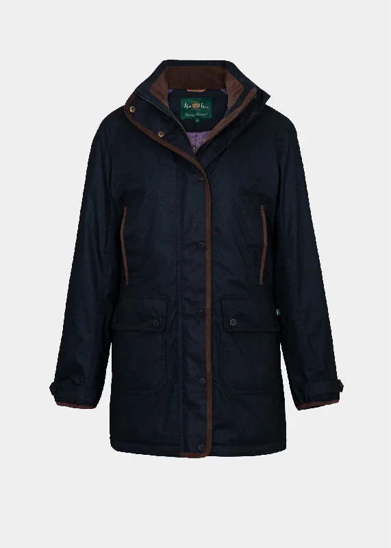 Men's polo shirts classic navy-Fernley Ladies Waterproof Weekend Coat In Navy