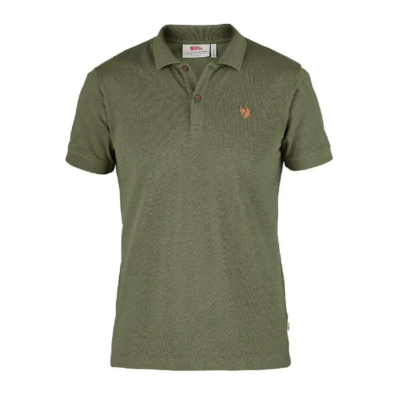 Men's polo shirts trendy gray-Fjallraven Ovik Polo Shirt Green