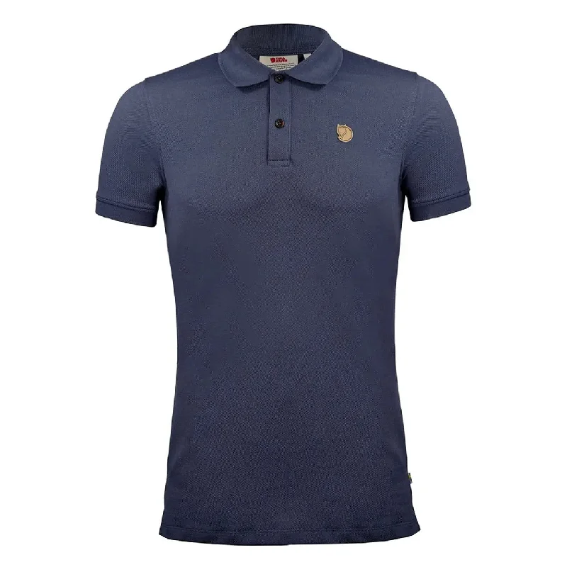 Men's polo shirts trendy navy-Fjallraven Ovik Polo Shirt Navy