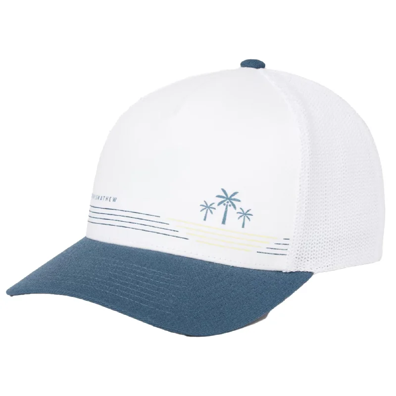 Men's hats warm gray-Follow The Compass Cap White - AW24