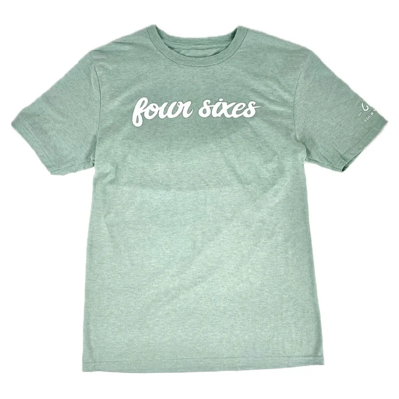 Men's T-shirts breathable white-Four Sixes Dusty Sage T-Shirt