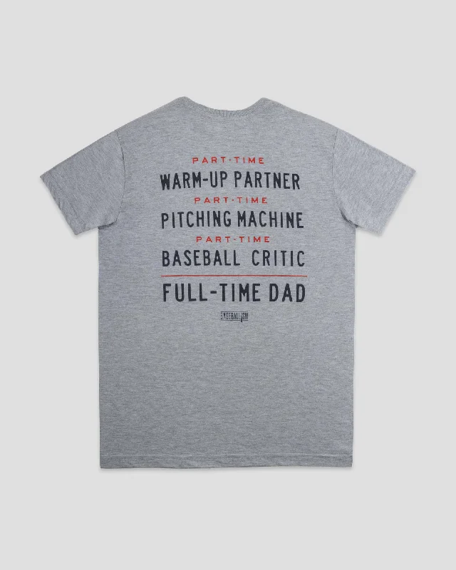 Men's T-shirts stylish black-Full-Time Dad