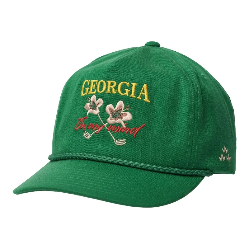 Men's hats lightweight tan-Georgia Snapback Cap Masters Green - 2024