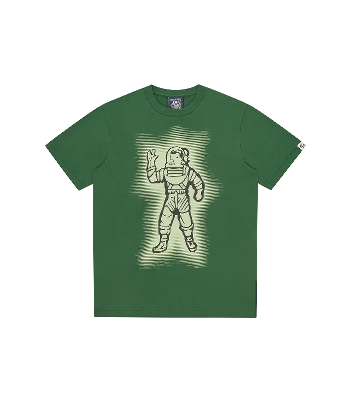 Men's T-shirts comfy black-GLOW STANDING ASTRONAUT T-SHIRT - GREEN