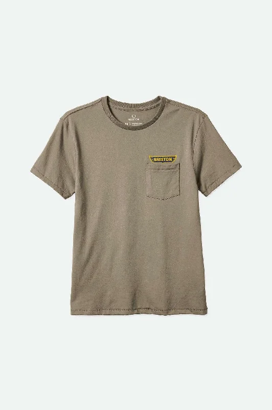 Men's T-shirts everyday green-Graves S/S Pocket T-Shirt - Oatmeal