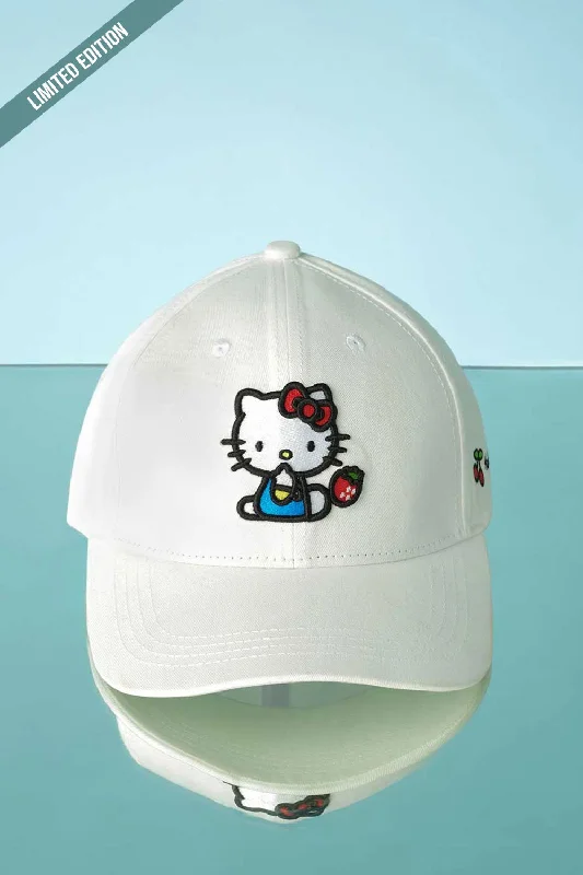 Men's hats everyday green-Hello Kitty Cherry Cap