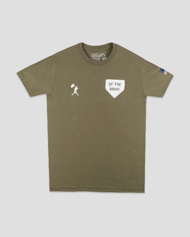 Men's T-shirts graphic tan-Home of the Brave 2.0