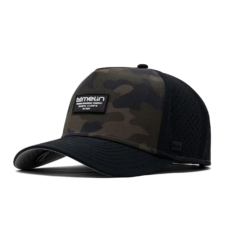 Men's hats breathable black-Hydro Odyssey Brick Olive Camo - 2024