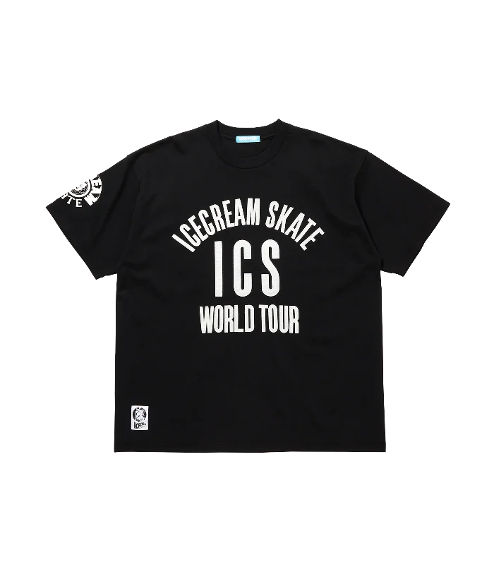 Men's T-shirts lightweight white-FELT LOGO WORLD TOUR T-SHIRT - BLACK