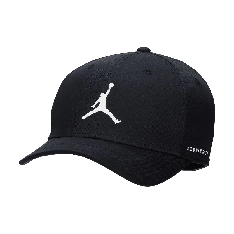 Men's hats everyday brown-Jordan Golf Rise Cap Black/Anthracite/White - 2024