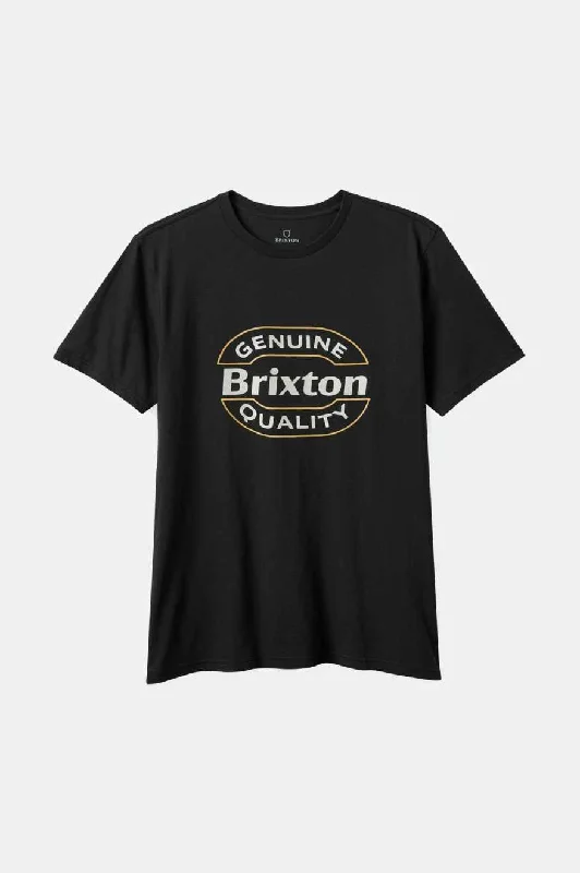 Men's T-shirts breathable gray-Keaton S/S Tailored T-Shirt - Black